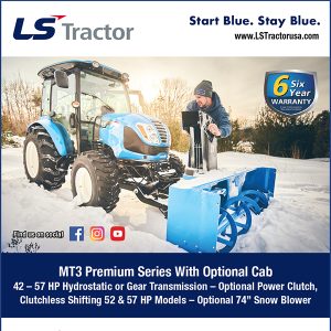 Print ads designed by Justine Pitcher for LS Tractor Canada